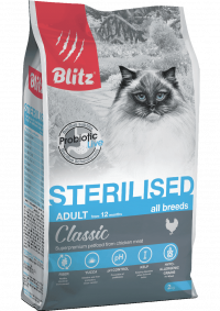 Blitz Classic Chicken Adult Sterilised Cat 10кг.
