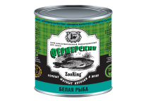 «Фермерские» консервы ZooRing Сочные кусочки мяса в желе Белая рыба