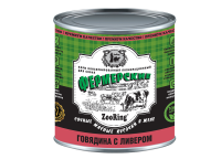 «Фермерские» консервы ZooRing Сочные кусочки в желе Говядина с ливером