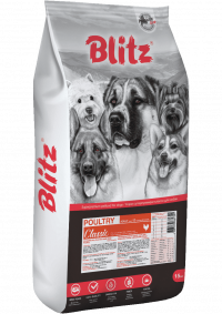 Blitz Classic Poultry с домашней птицей для собак  всех пород