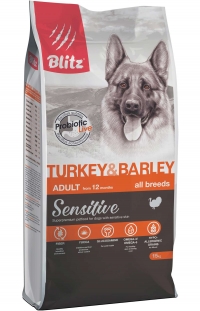 Blitz Sensitive Turkey & Barley Adult Dog All Breeds