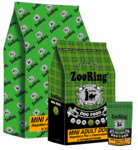 ZooRing Mini Adult dog (индейка/рис с глюкозамином и хондроитином)