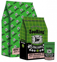 ZooRing Mini Sensible dog (индейка/рис для привередливых собак)