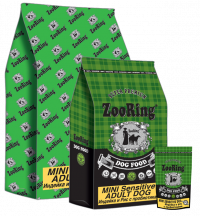 ZooRing Mini Sensitive Adult dog (индейка/рис с пробиотиками)