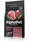 AlphaPet Superpremium говядина с потрошками  для собак средних пород