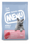 AlphaPet MENU с говядиной для взрослых кошек и котов